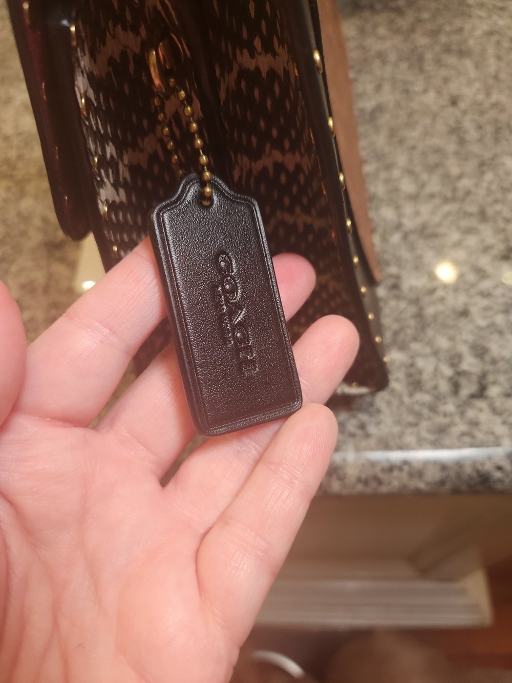 Coach Parker Rivets Tea Rose Chain Bag - Picture 6 of 14